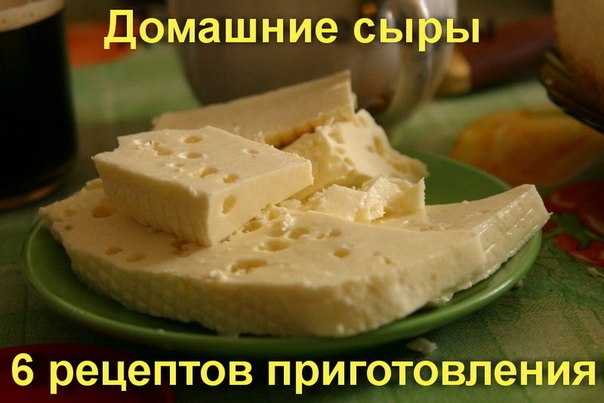 Домашние сыры - 6 рецептов приготовления.
